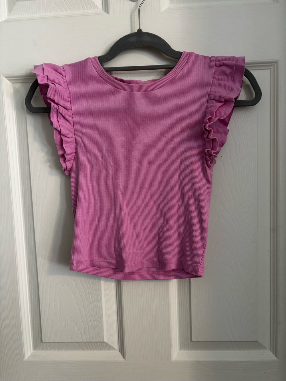 Zara Pink Ruffle Sleeve Tank Top